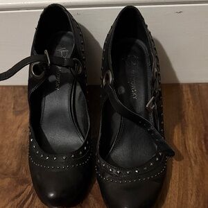 Black Studded Women's Shoes
